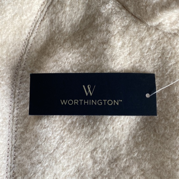 Women’s Worthington Ivory Short Overcoat. Sz S Double breasted - gold buttons. - Picture 12 of 13